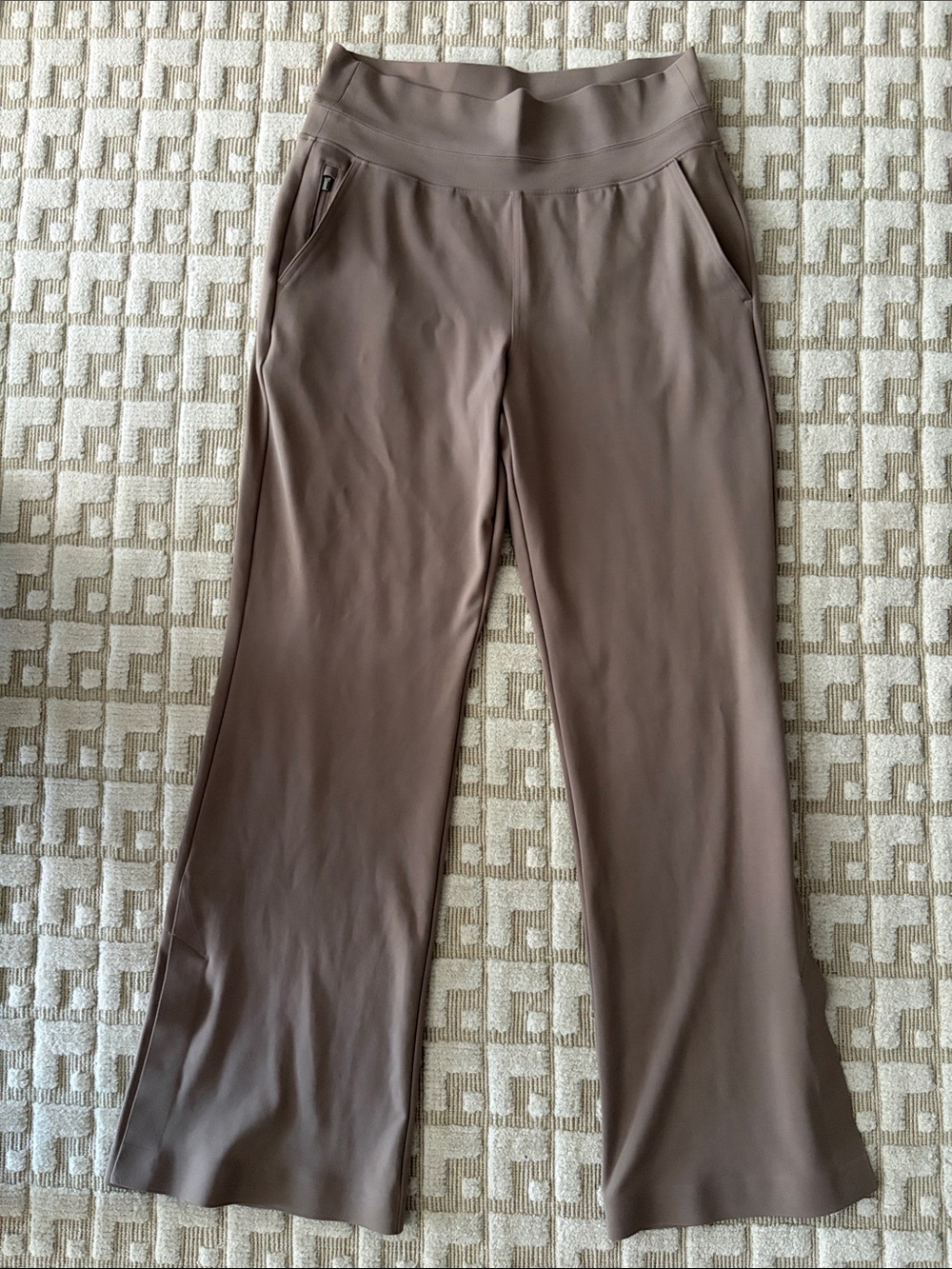 Athleta Venice Flare Pants, neutral taupe Size M